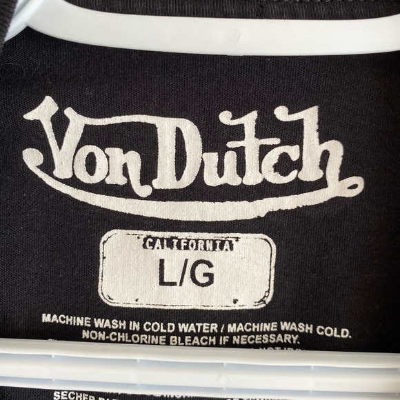 Y2K Cropped Von Dutch T-shirt - Picture 3 of 3